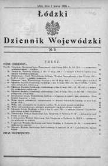 Łódzki Dziennik Wojewódzki 1 marzec 1935 nr 5