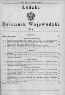 Łódzki Dziennik Wojewódzki 15 kwiecień 1935 nr 8