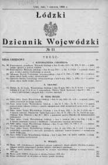 Łódzki Dziennik Wojewódzki 1 czerwiec 1935 nr 11