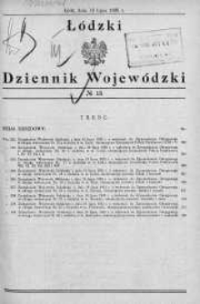 Łódzki Dziennik Wojewódzki 19 lipiec 1935 nr 15