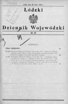 Łódzki Dziennik Wojewódzki 26 lipiec 1935 nr 18
