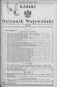 Łódzki Dziennik Wojewódzki 16 wrzesień 1935 nr 23