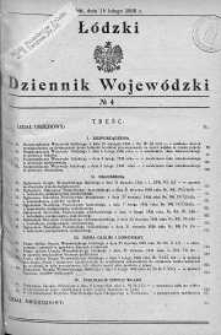 Łódzki Dziennik Wojewódzki 15 luty 1936 nr 4