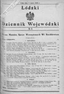 Łódzki Dziennik Wojewódzki 2 marzec 1936 nr 5