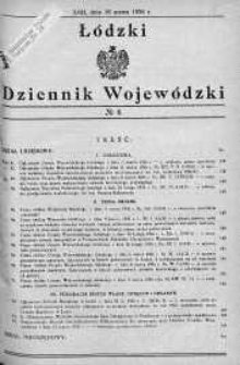 Łódzki Dziennik Wojewódzki 16 marzec 1936 nr 6