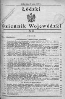 Łódzki Dziennik Wojewódzki 15 maj 1936 nr 11