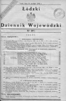 Łódzki Dziennik Wojewódzki 31 grudzień 1936 nr 28