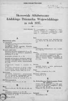 Łódzki Dziennik Wojewódzki 15 styczeń 1937 nr 1