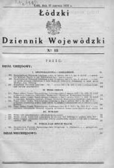Łódzki Dziennik Wojewódzki 15 czerwiec 1937 nr 13