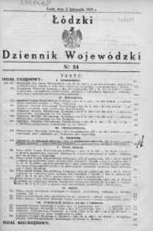 Łódzki Dziennik Wojewódzki 2 listopad 1937 nr 24