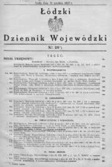 Łódzki Dziennik Wojewódzki 31 grudzień 1937 nr 28