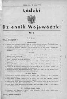 Łódzki Dziennik Wojewódzki 16 lipiec 1945 nr 2