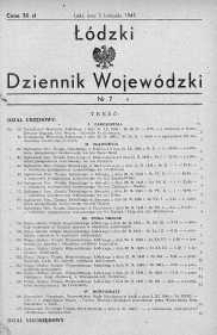 Łódzki Dziennik Wojewódzki 5 listopad 1945 nr 7