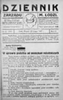 Dziennik Zarządu M. Łodzi 22 luty 1927 nr 8