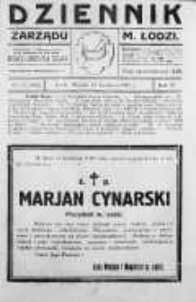 Dziennik Zarządu M. Łodzi 19 kwiecień 1927 nr 16