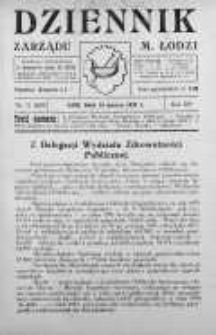 Dziennik Zarządu M. Łodzi 15 marzec 1932 nr 11
