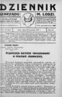 Dziennik Zarządu M. Łodzi 27 wrzesień 1927 nr 39