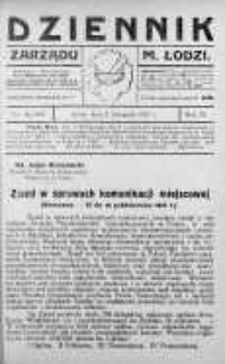 Dziennik Zarządu M. Łodzi 1 listopad 1927 nr 44
