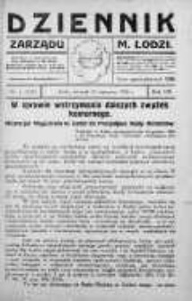 Dziennik Zarządu M. Łodzi 12 styczeń 1926 nr 2