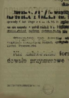 Obwieszczenie Wojewody Gdańskiego z dnia 14. VI. 1946 r. w sprawie powrotu obywateli sowieckich do Z.S.R.R. / Wojewoda Gdański.