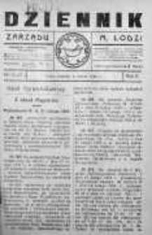 Dziennik Zarządu M. Łodzi 9 marzec 1920 nr 10 (21)