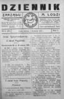 Dziennik Zarządu M. Łodzi 3 kwiecień 1920 nr 14 (25)