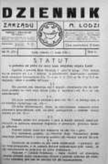 Dziennik Zarządu M. Łodzi 11 maj 1920 nr 19 (30)