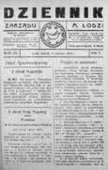 Dziennik Zarządu M. Łodzi 8 czerwiec 1920 nr 24 (35)