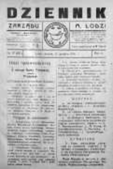 Dziennik Zarządu M. Łodzi 21 grudzień 1920 nr 51 (62)