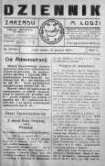 Dziennik Zarządu M. Łodzi 28 grudzień 1920 nr 52 (63)