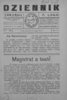 Dziennik Zarządu M. Łodzi 12 luty 1924 nr 7 (230)