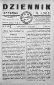 Dziennik Zarządu M. Łodzi 1 luty 1921 nr 5