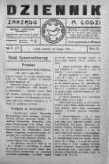 Dziennik Zarządu M. Łodzi 22 luty 1921 nr 8