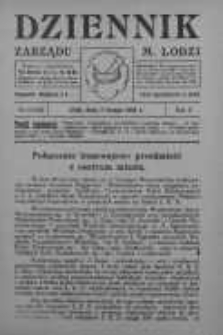Dziennik Zarządu M. Łodzi 7 luty 1928 nr 6