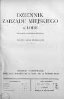 Dziennik Zarządu M. Łodzi 15 maj 1934 nr 5