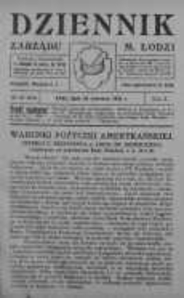 Dziennik Zarządu M. Łodzi 26 czerwiec 1928 nr 26