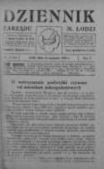 Dziennik Zarządu M. Łodzi 14 sierpień 1928 nr 33