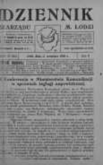 Dziennik Zarządu M. Łodzi 11 wrzesień 1928 nr 37