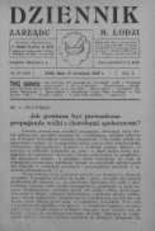 Dziennik Zarządu M. Łodzi 27 wrzesień 1928 nr 39