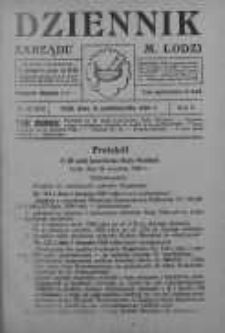 Dziennik Zarządu M. Łodzi 16 październik 1928 nr 42