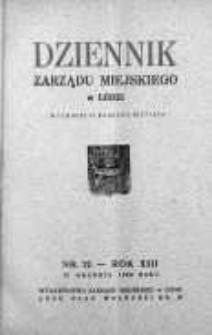 Dziennik Zarządu M. Łodzi 15 grudzień 1936 nr 12