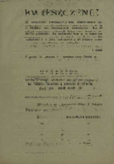 Obwieszczenie. 11 września 1946 r.