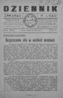 Dziennik Zarządu M. Łodzi 20 maj 1924 nr 21 (244)