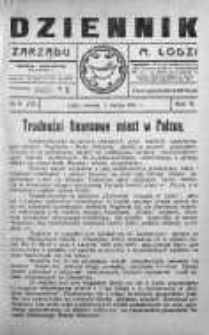 Dziennik Zarządu M. Łodzi 1 marzec 1921 nr 9