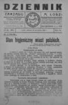 Dziennik Zarządu M. Łodzi 23 wrzesień 1924 nr 39 (262)