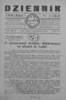 Dziennik Zarządu M. Łodzi 14 październik 1924 nr 42 (265)