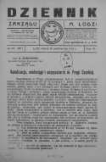 Dziennik Zarządu M. Łodzi 28 październik 1924 nr 44 (267)