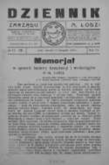 Dziennik Zarządu M. Łodzi 18 listopad 1924 nr 47 (270)