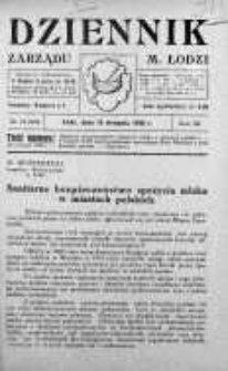 Dziennik Zarządu M. Łodzi 12 sierpień 1930 nr 32