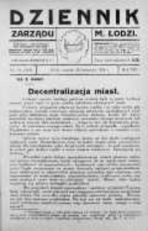 Dziennik Zarządu M. Łodzi 20 kwiecień 1926 nr 16